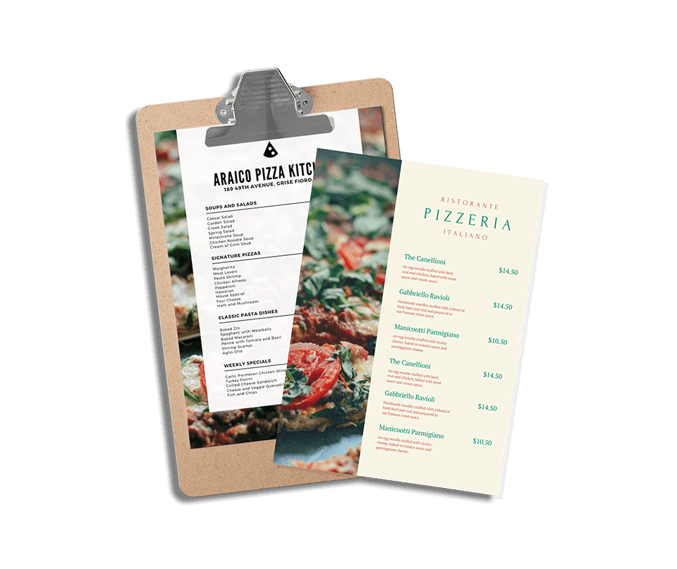Restaurant Menu design